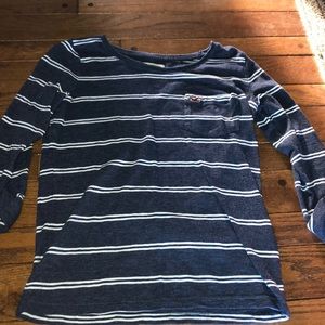 Striped 3/4 sleeve shirt